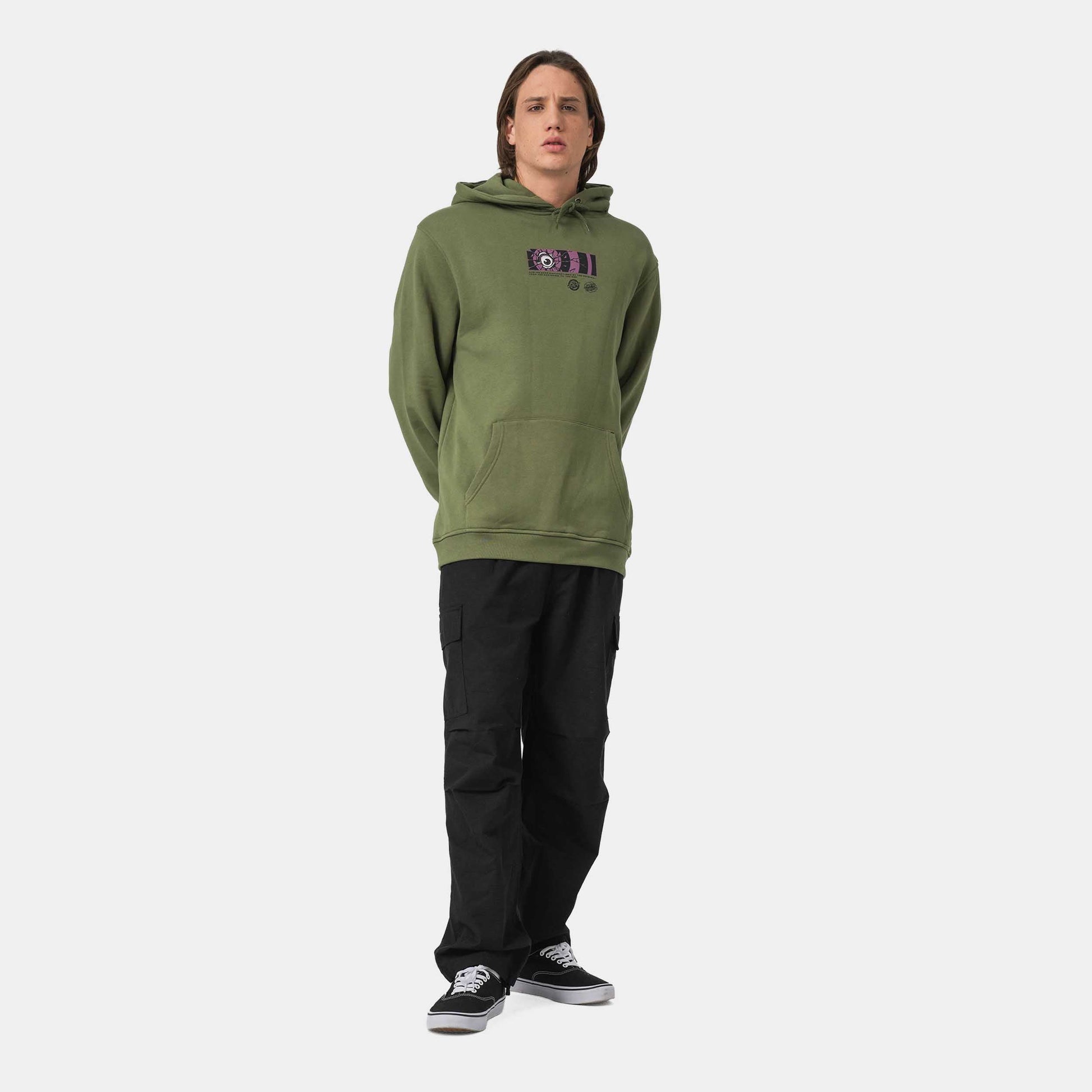 Santa Cruz Roskopp Dissect Strip Hoodie Dark Moss