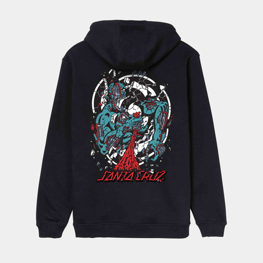 Santa Cruz Roskopp Dissect Strip Hoodie Black