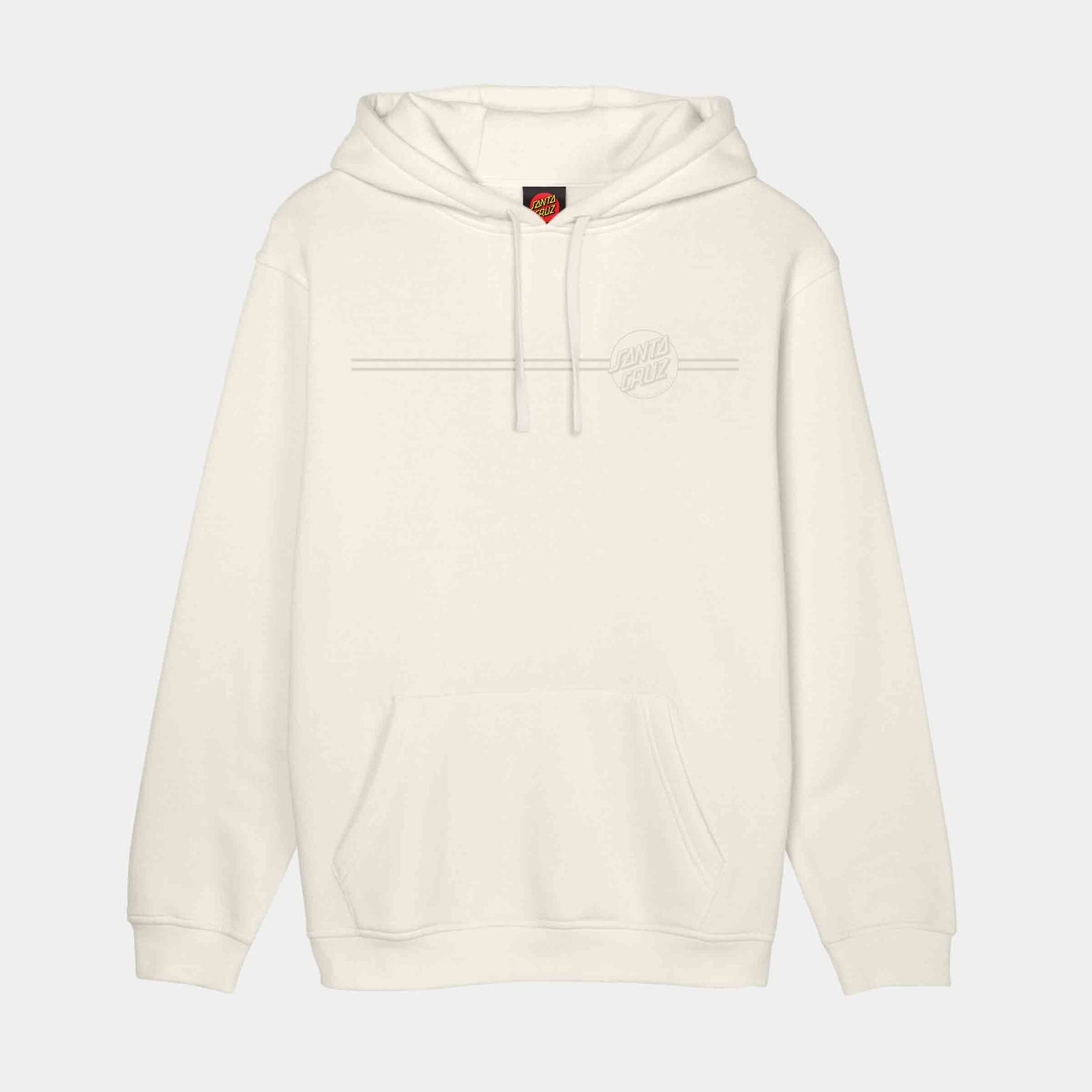 Santa Cruz Tonal Opus Dot Stripe Hoodie Unbleached Cotton