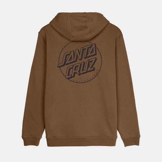 Santa Cruz Tonal Opus Dot Stripe Hoodie Chestnut