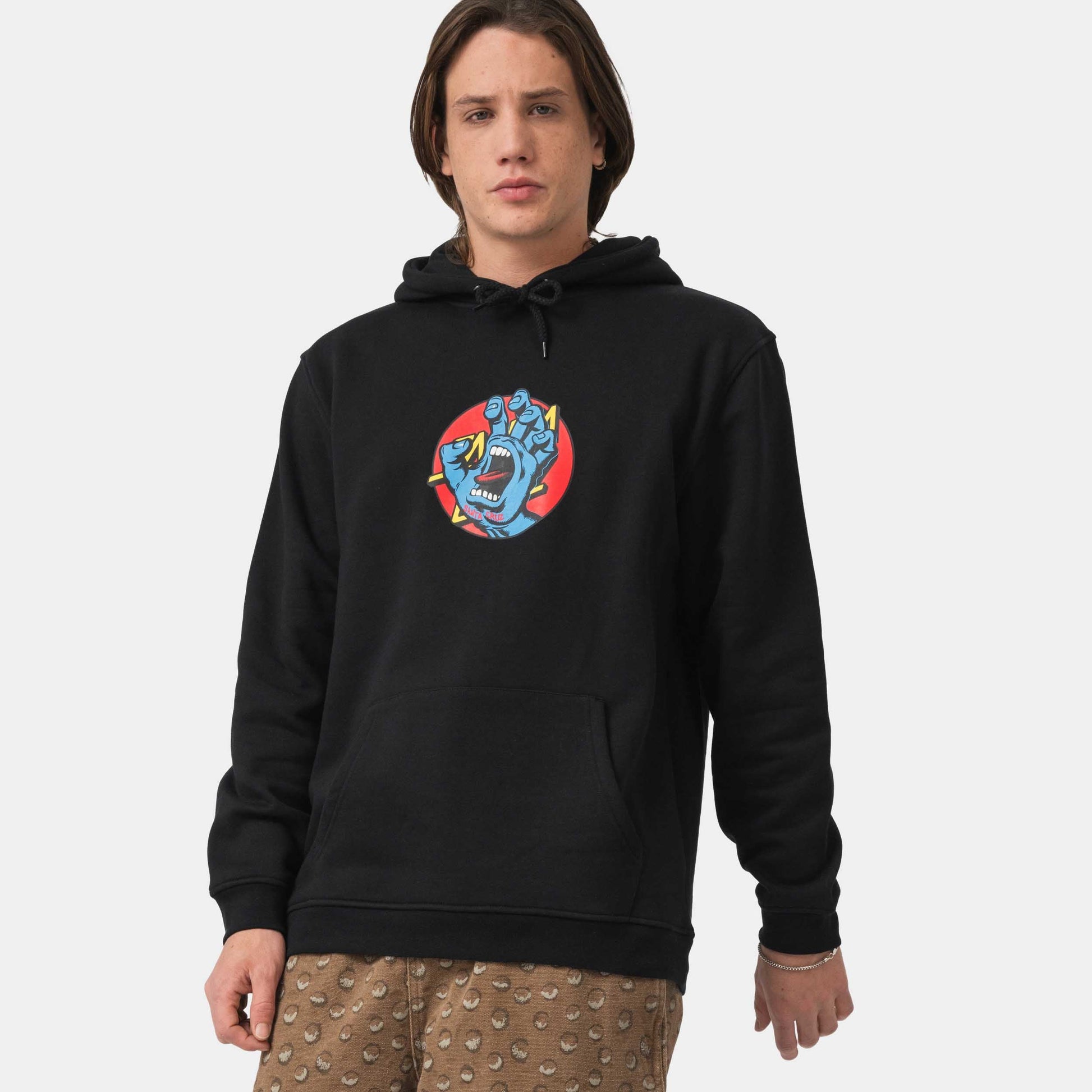 Santa Cruz Hand Dot Hoodie Black