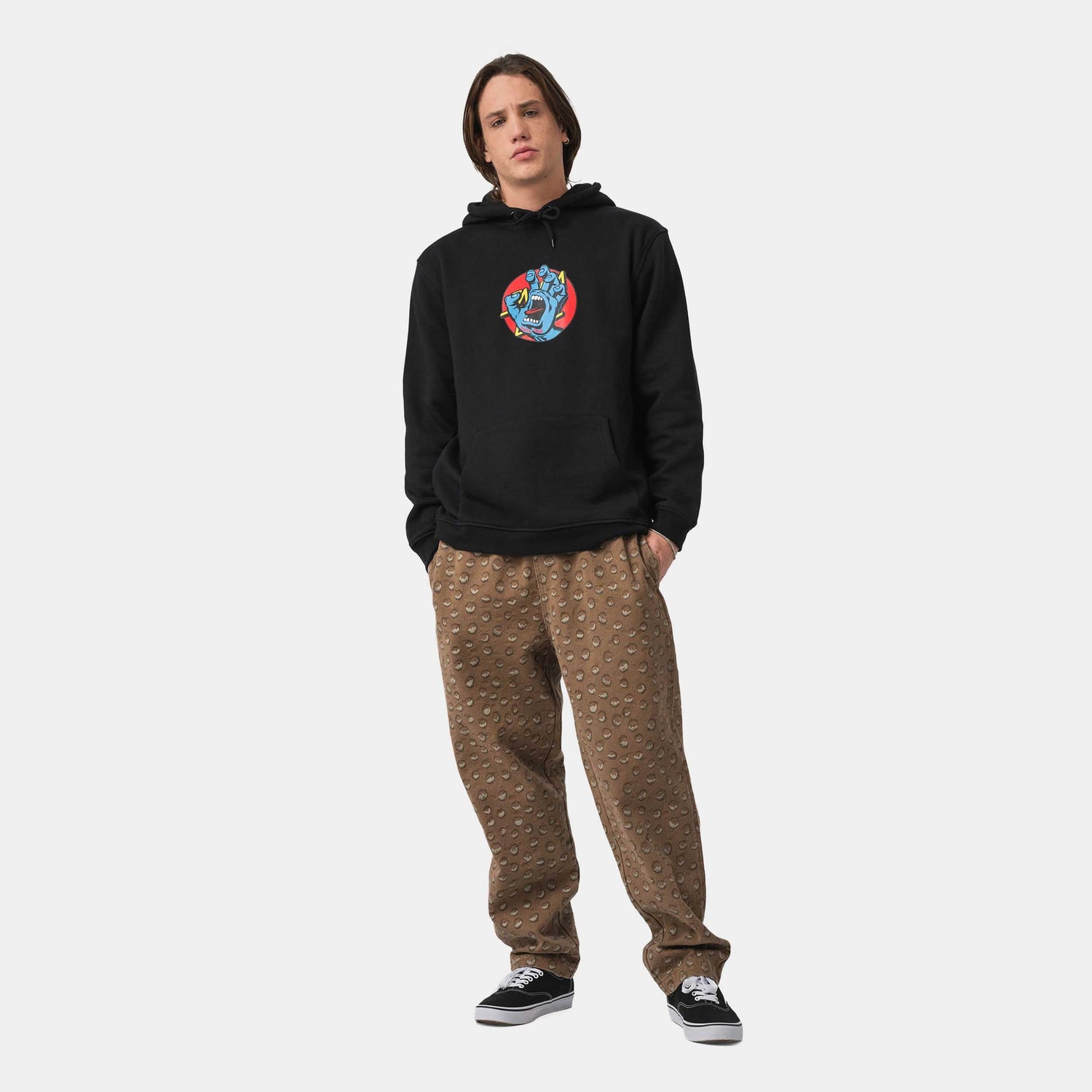 Santa Cruz Hand Dot Hoodie Black