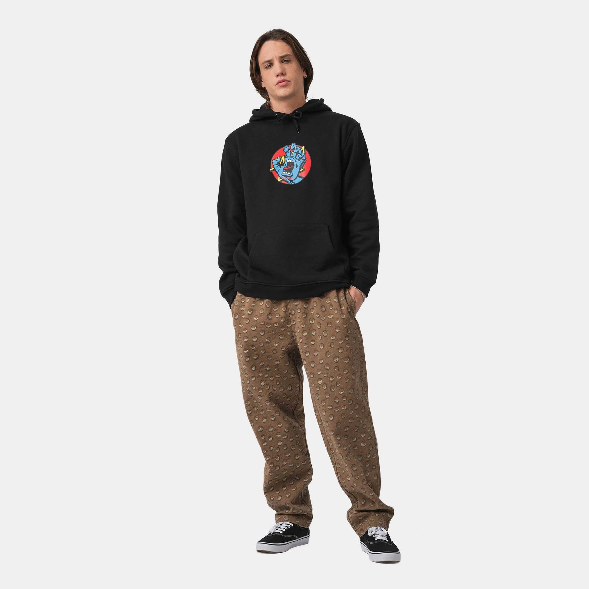 Santa Cruz Hand Dot Hoodie Black