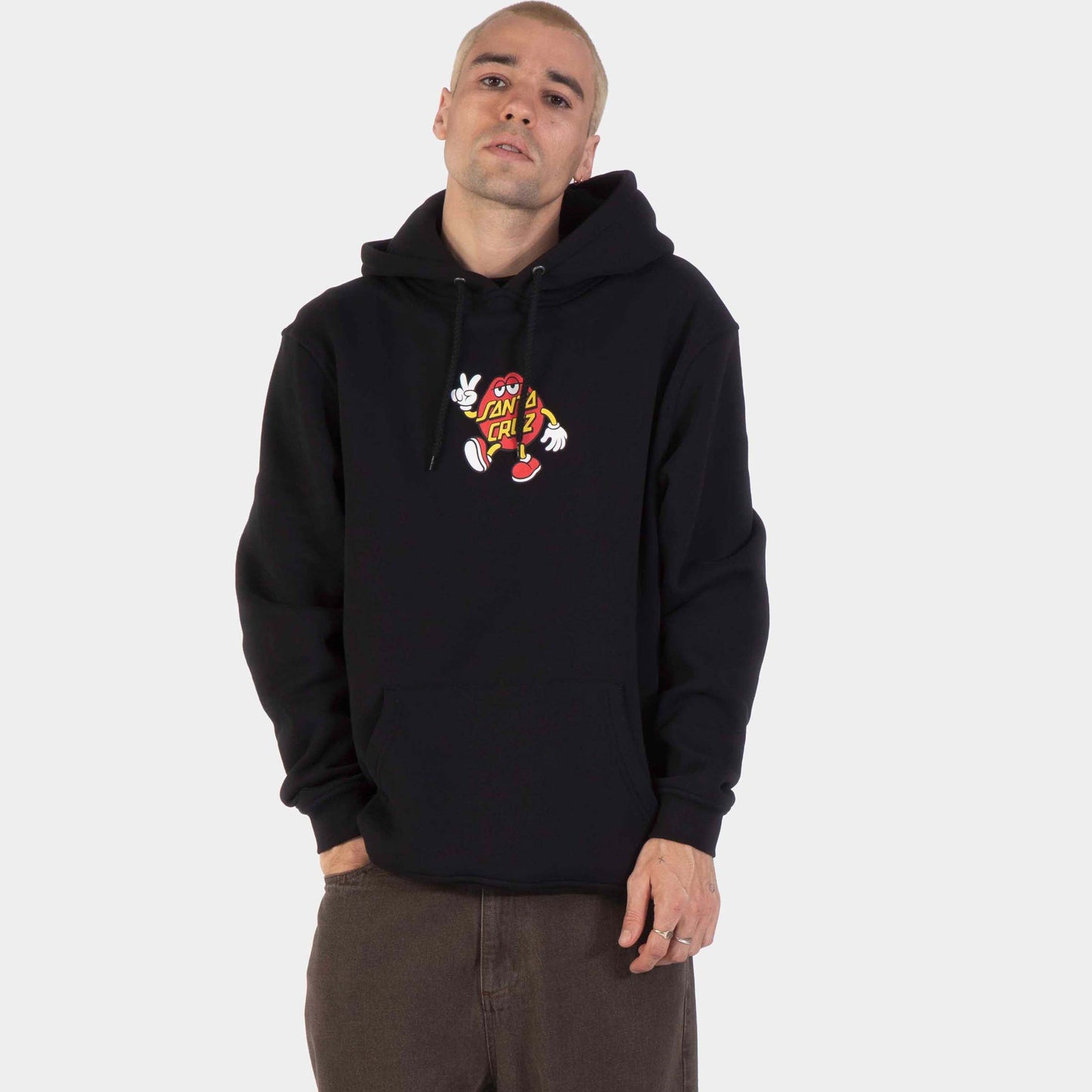 Santa Cruz | Dot Guy Front Hoodie Black
