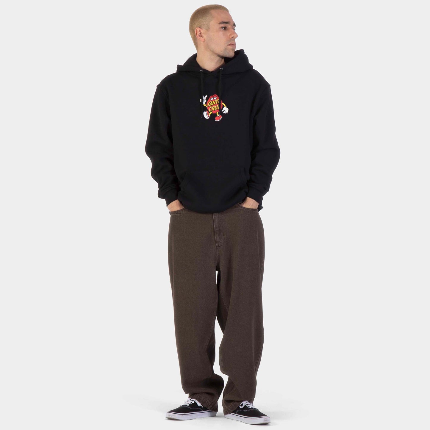 Santa Cruz | Dot Guy Front Hoodie Black