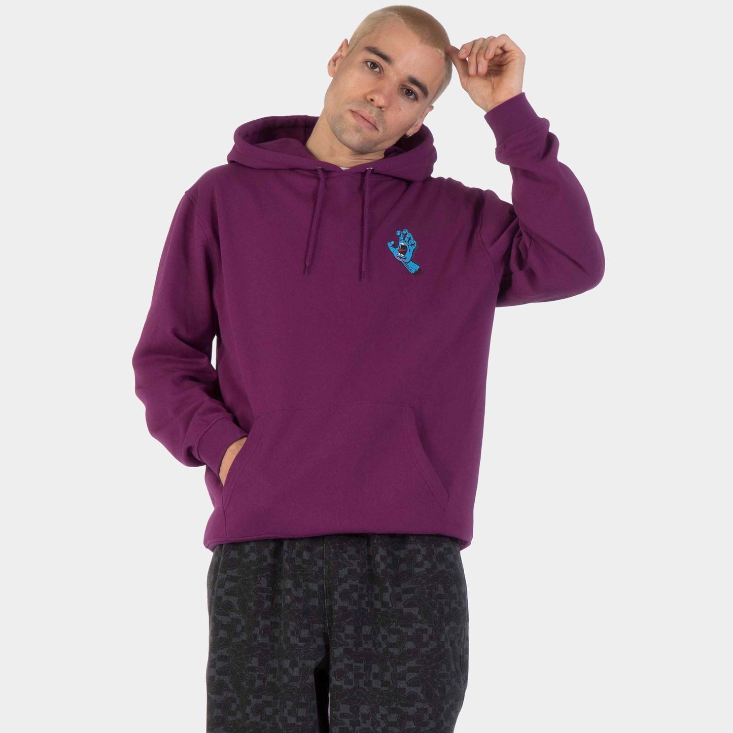 Santa Cruz | Screaming Hand Chest Hoodie Fresh Purple
