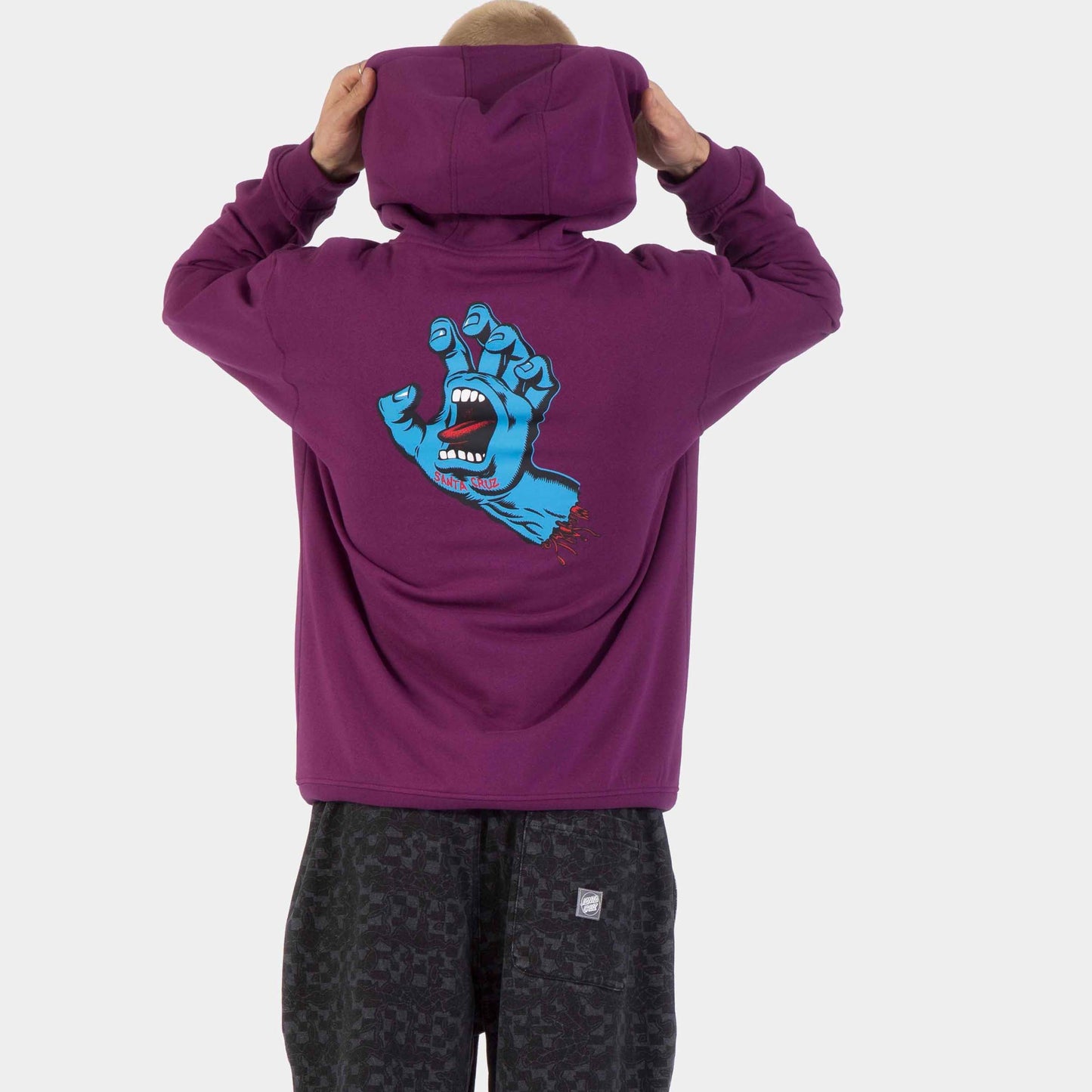 Santa Cruz | Screaming Hand Chest Hoodie Fresh Purple