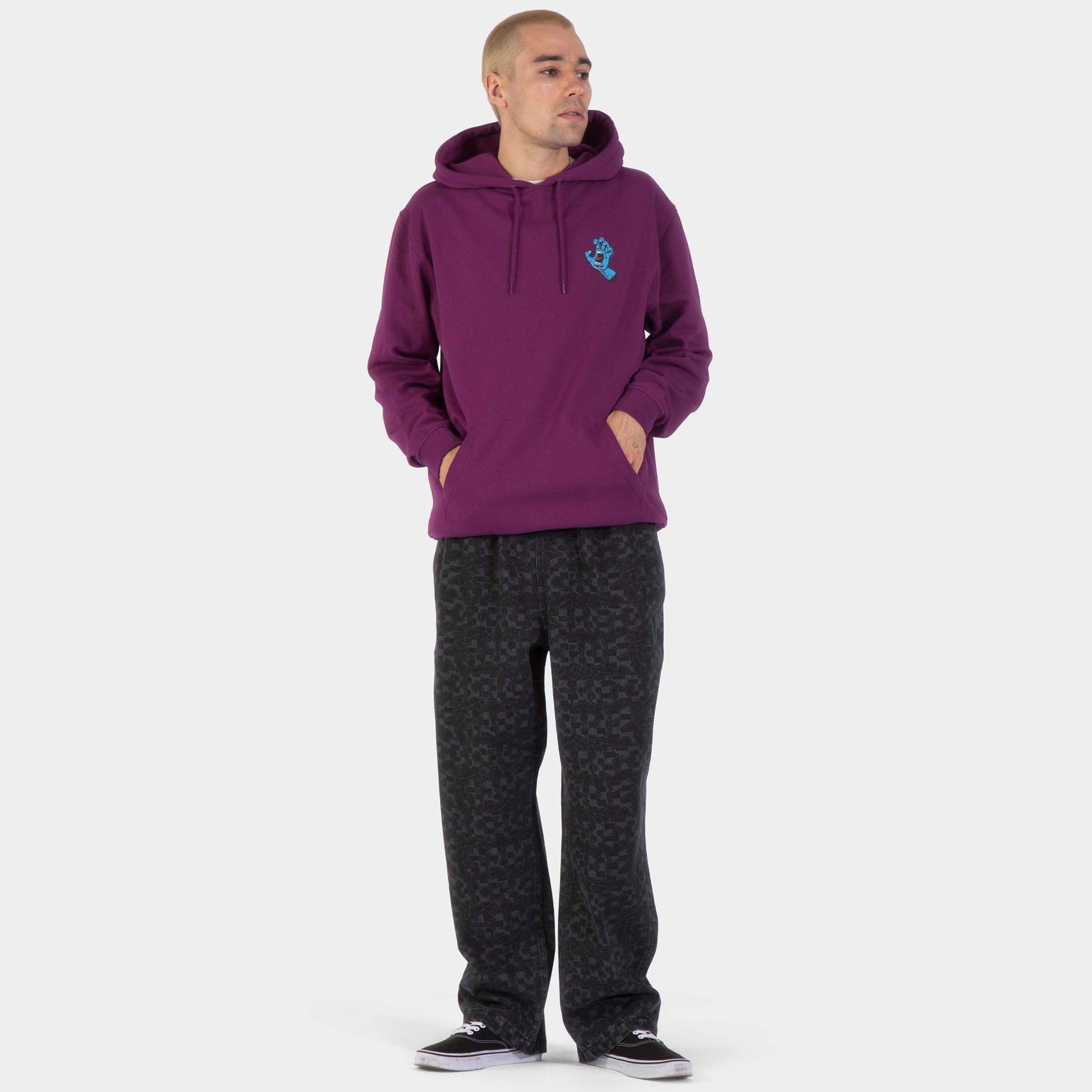 Santa Cruz | Screaming Hand Chest Hoodie Fresh Purple