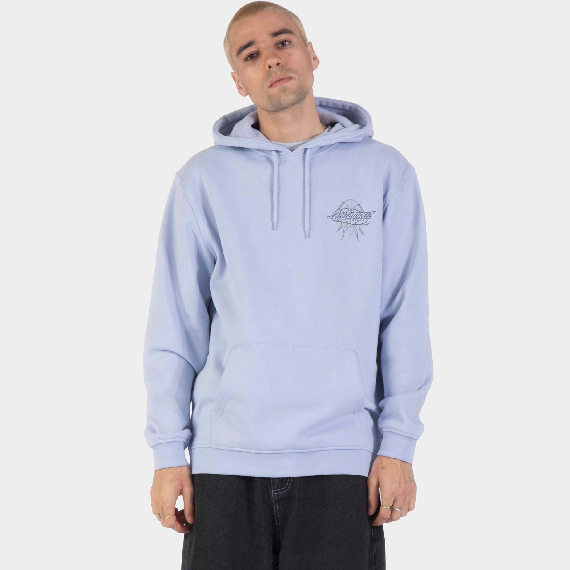 Santa Cruz | Meek Pinstripe Slasher Hoodie Ice Blue