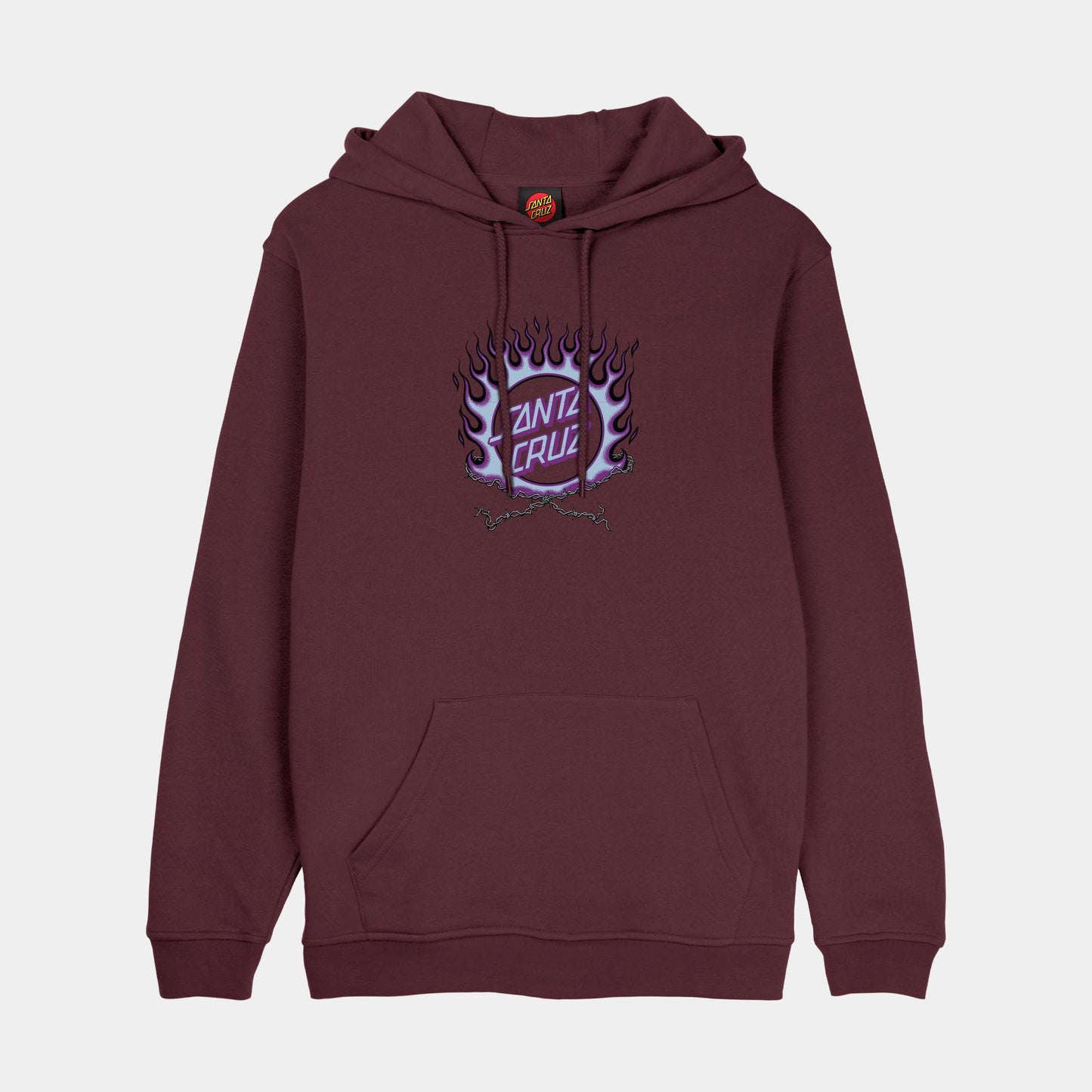 Santa Cruz | Forging Dot Centre Hoodie Dark Plum
