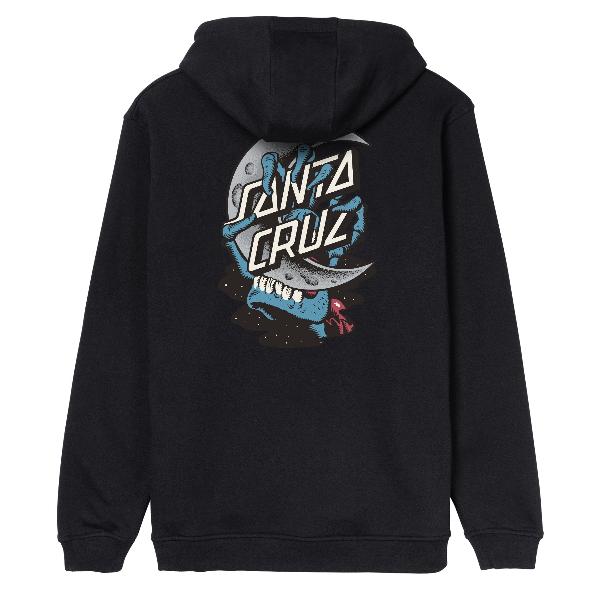 Santa Cruz Crescent Bone Hand Hoodie - Black