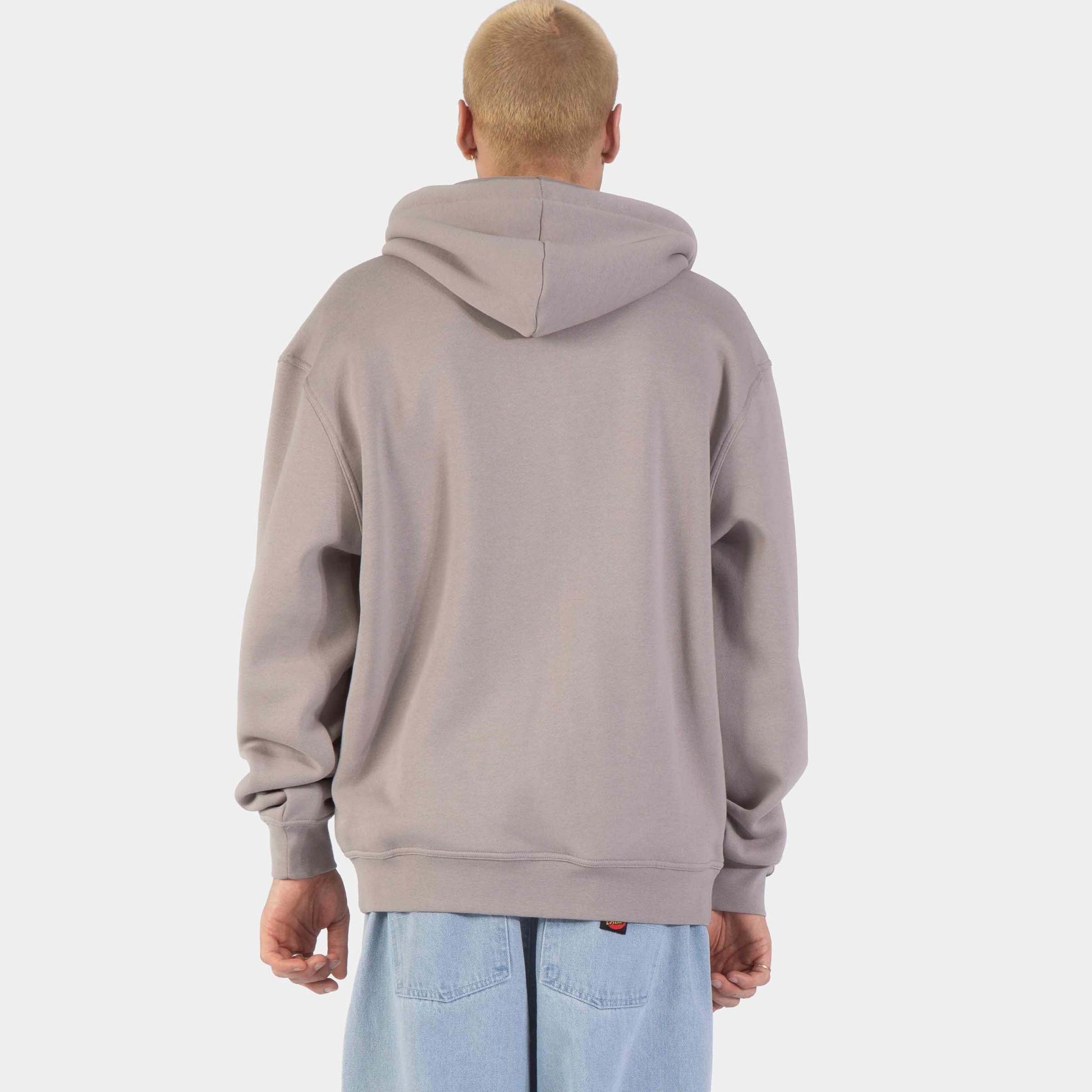 Santa Cruz | Classic Strip Fade Zip Hoodie Warm Grey
