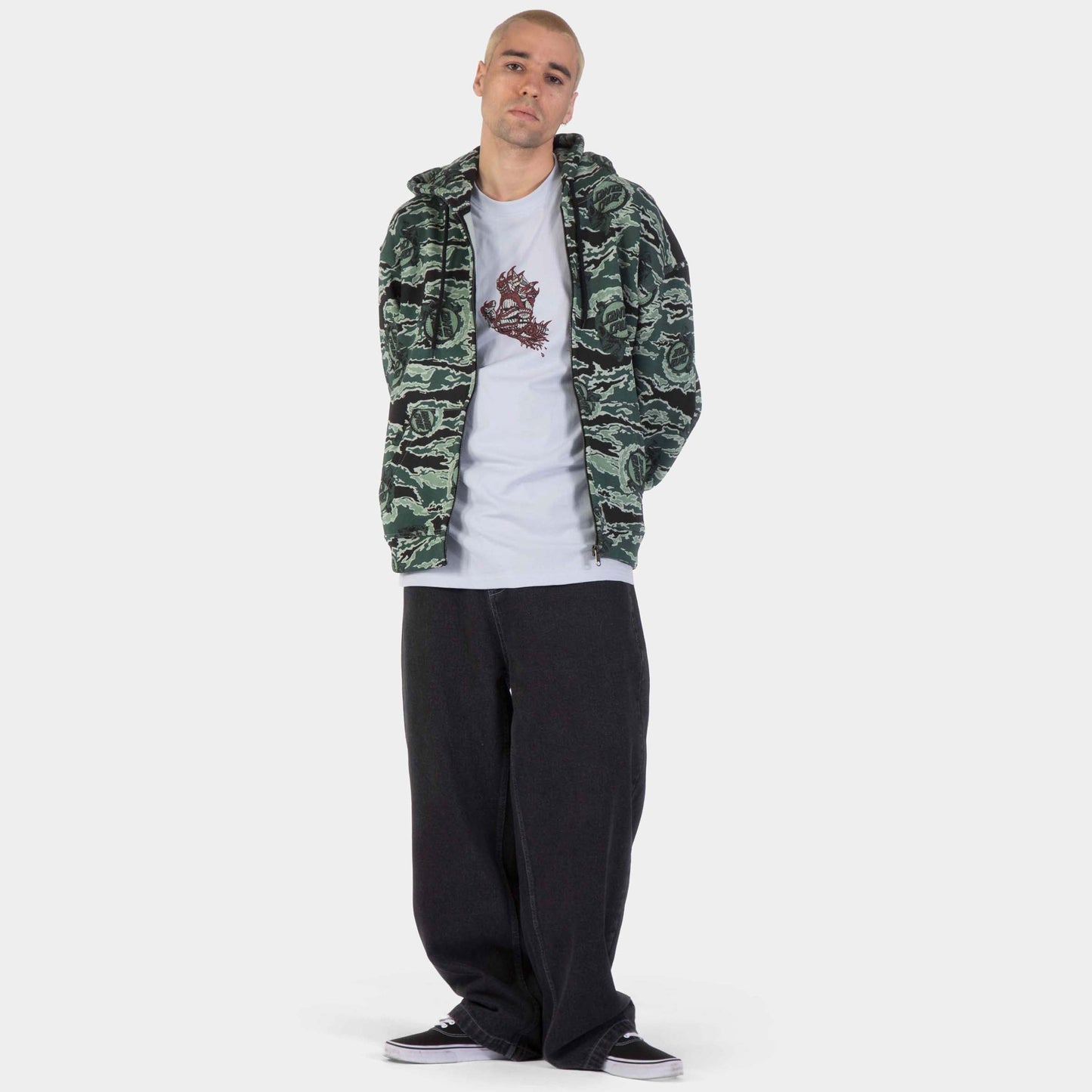 Santa Cruz | Cooper Zip Hoodie Fuse Camo