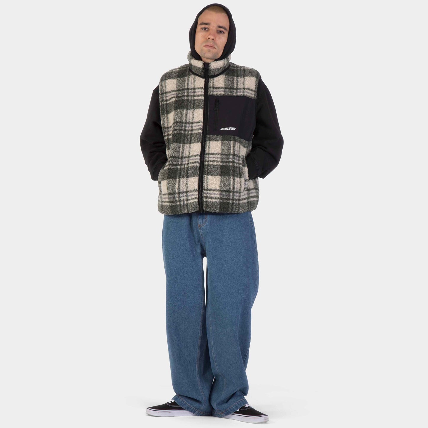 Santa Cruz | Freestyle Vest Olive Check
