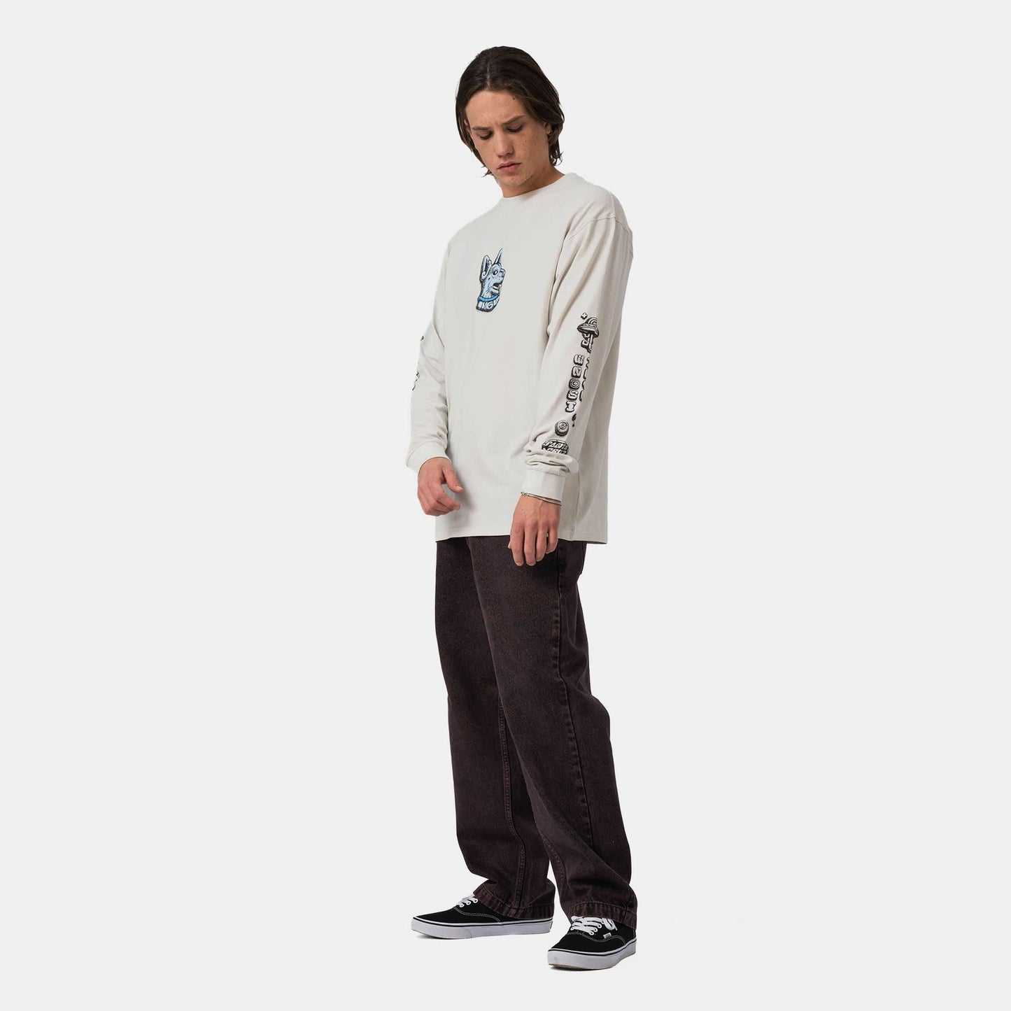 Santa Cruz Winkowski Dog LS T-Shirt Longsleeve T-Shirt Mist