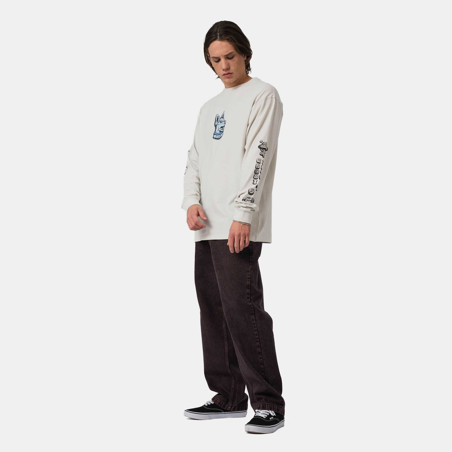 Santa Cruz Winkowski Dog LS T-Shirt Longsleeve T-Shirt Mist