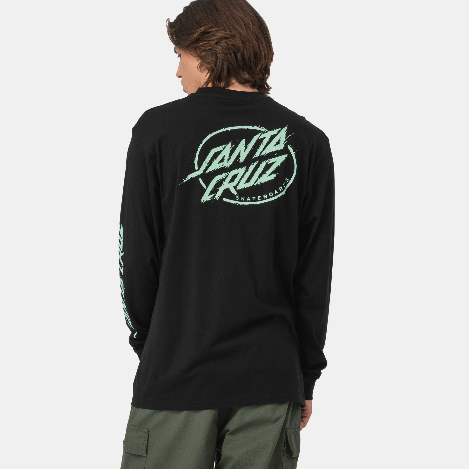 Santa Cruz Cyber Dot L/S T-Shirt Black