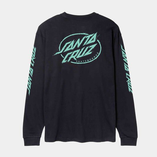 Santa Cruz Cyber Dot L/S T-Shirt Black