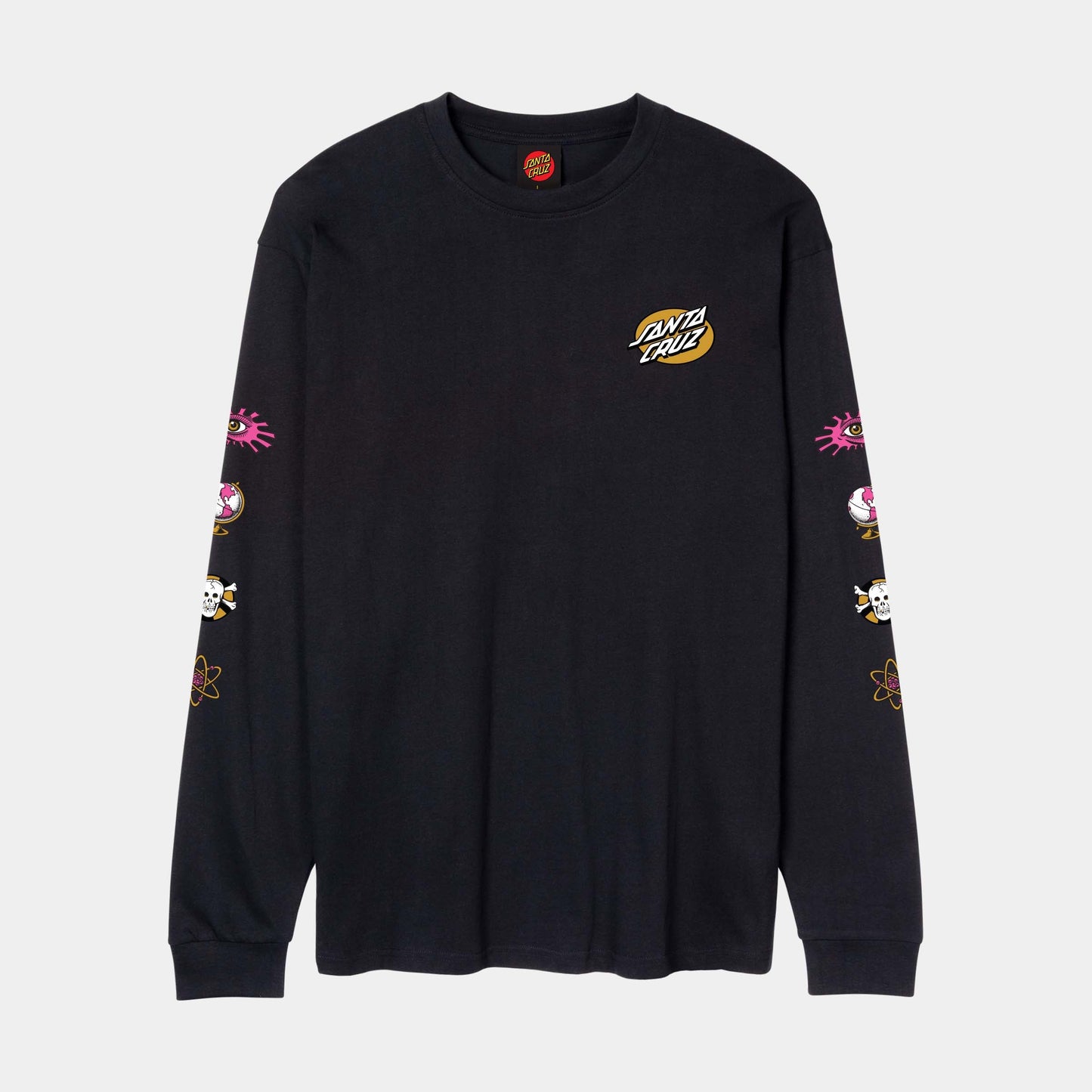 Santa Cruz | Knibbs Cryptic Long Sleeve T Shirt Black