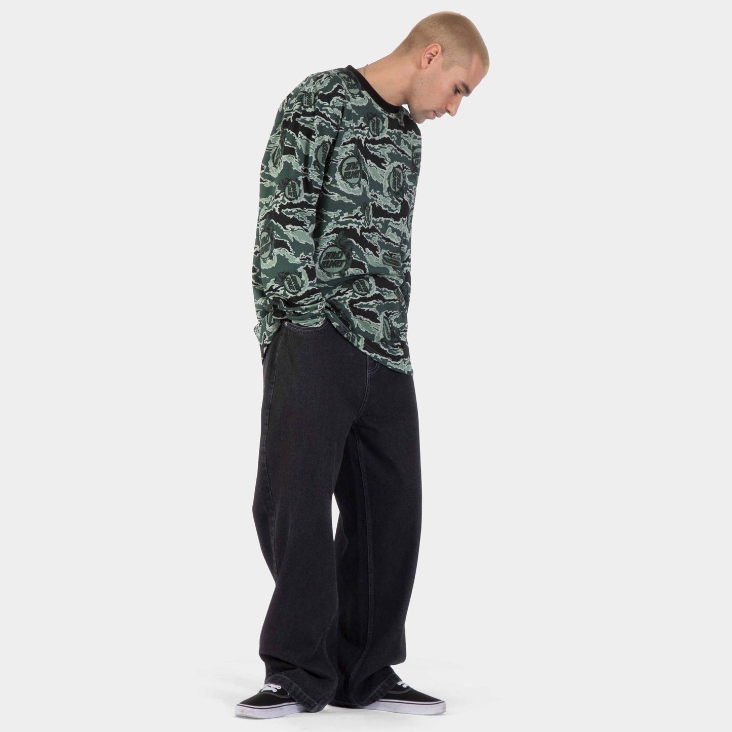 Santa Cruz | Evan Long Sleeve T Shirt Fuse Camo