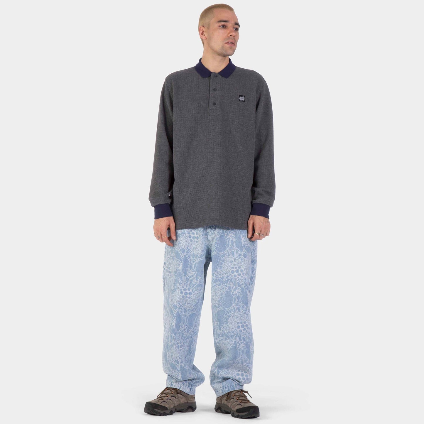Santa Cruz | Theo Rugby Shirt Charcoal