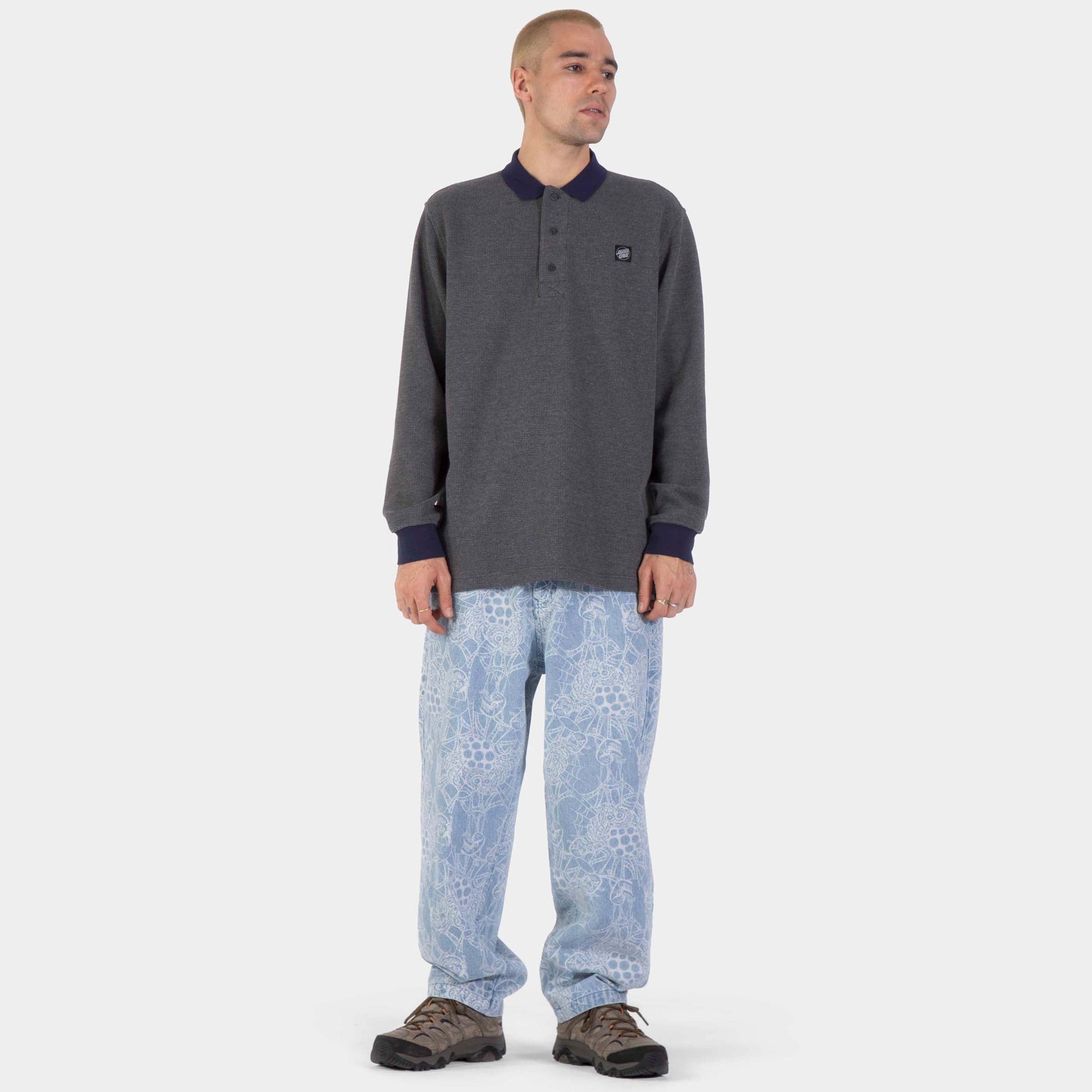 Santa Cruz | Theo Rugby Shirt Charcoal