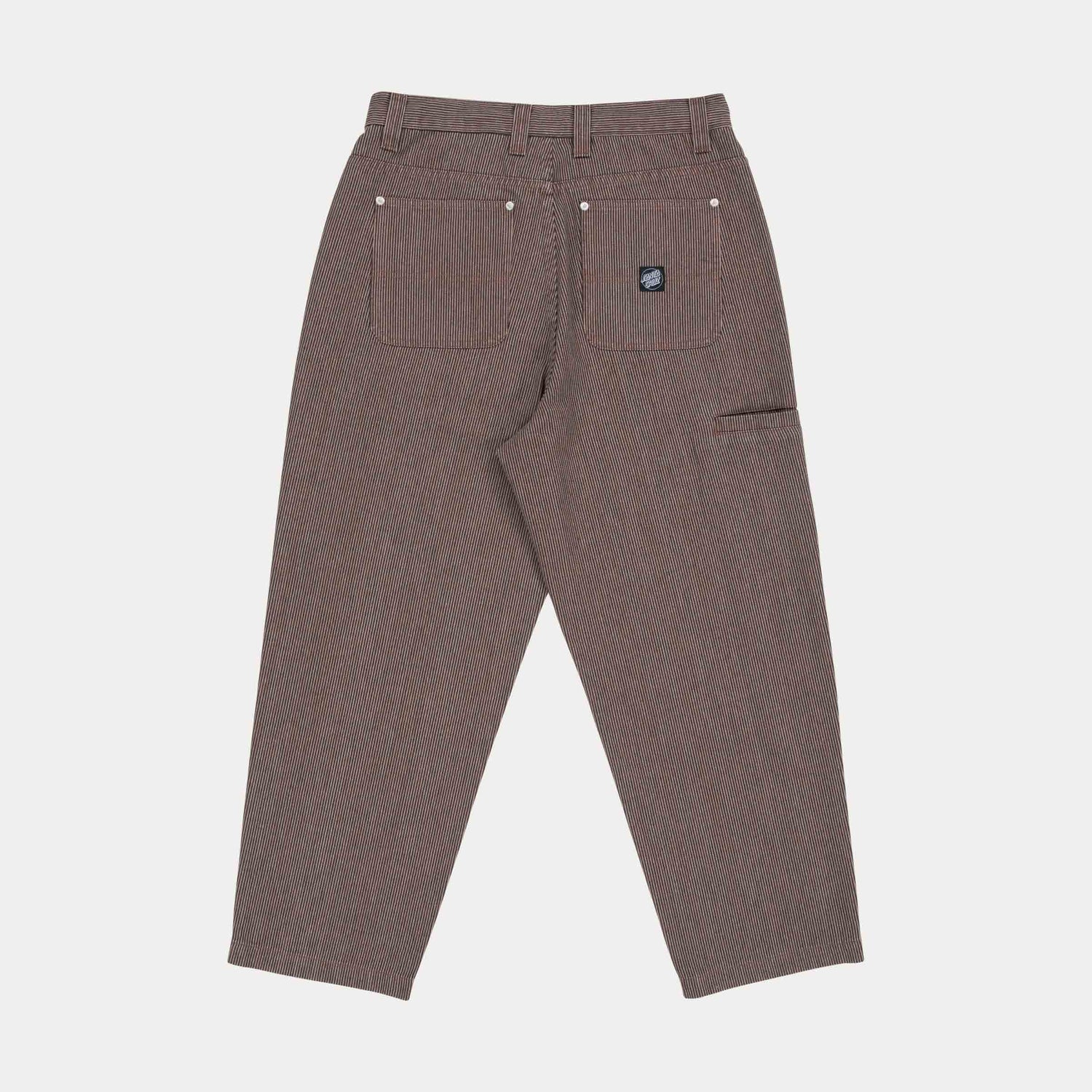 Santa Cruz Railroad Pants Brown Hickory Stripe