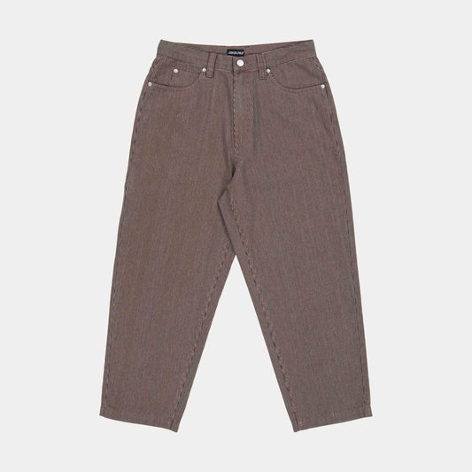 Santa Cruz Railroad Pants Brown Hickory Stripe