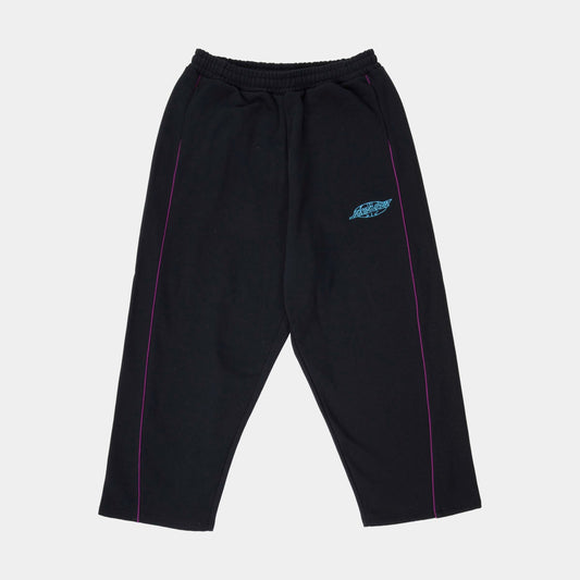 Santa Cruz | Pinstripe Wide Leg Jogger Black