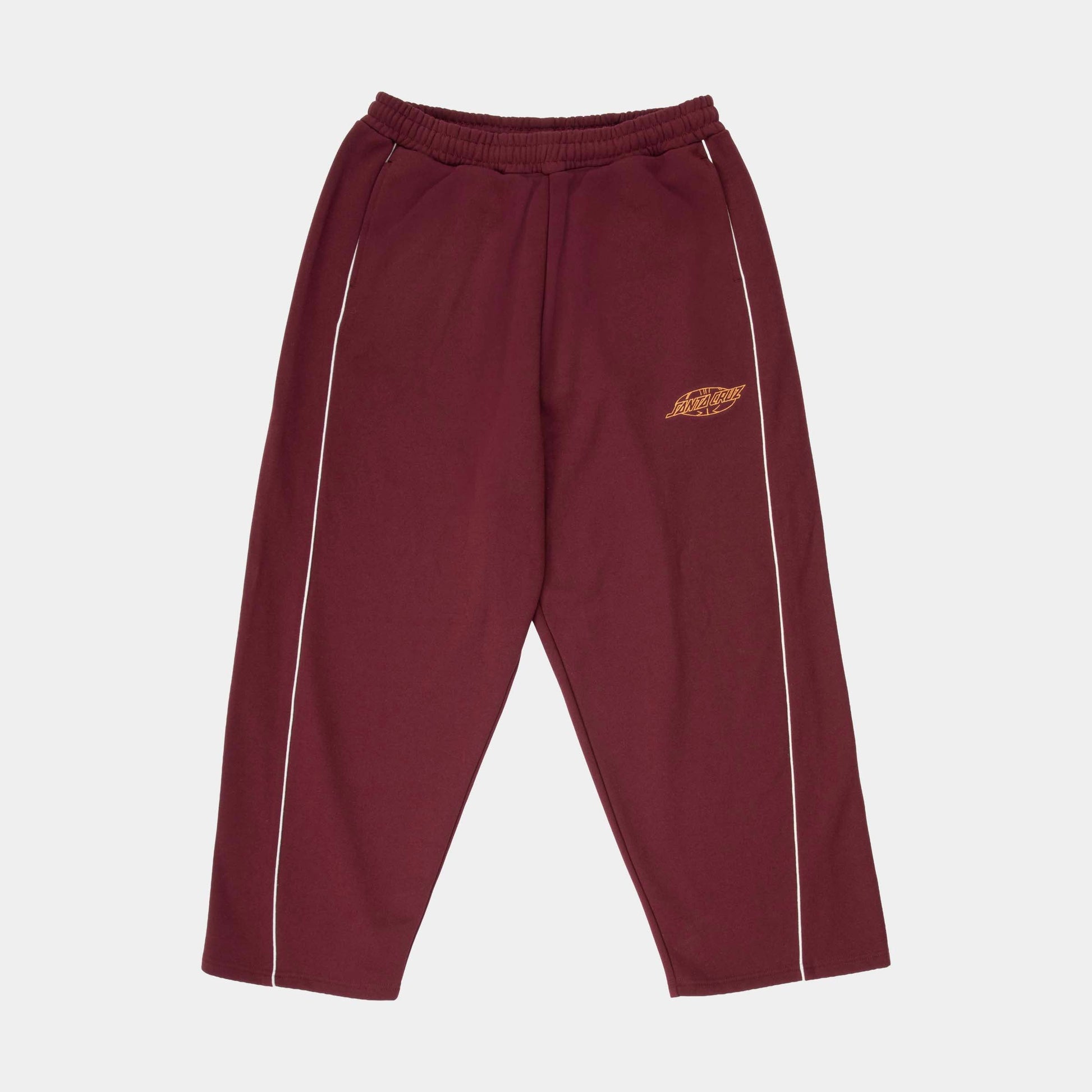 Santa Cruz | Pinstripe Wide Leg Jogger Dark Plum