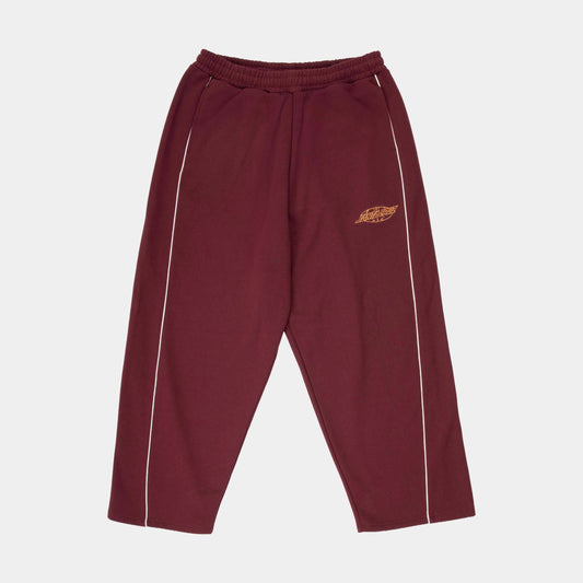 Santa Cruz | Pinstripe Wide Leg Jogger Dark Plum