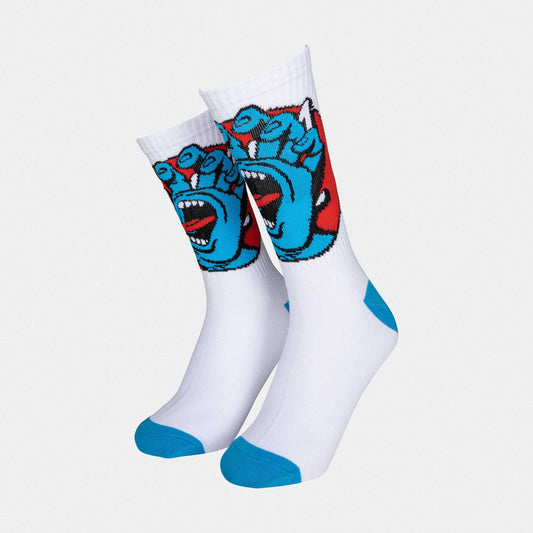 Santa Cruz Hand Dot Socks White
