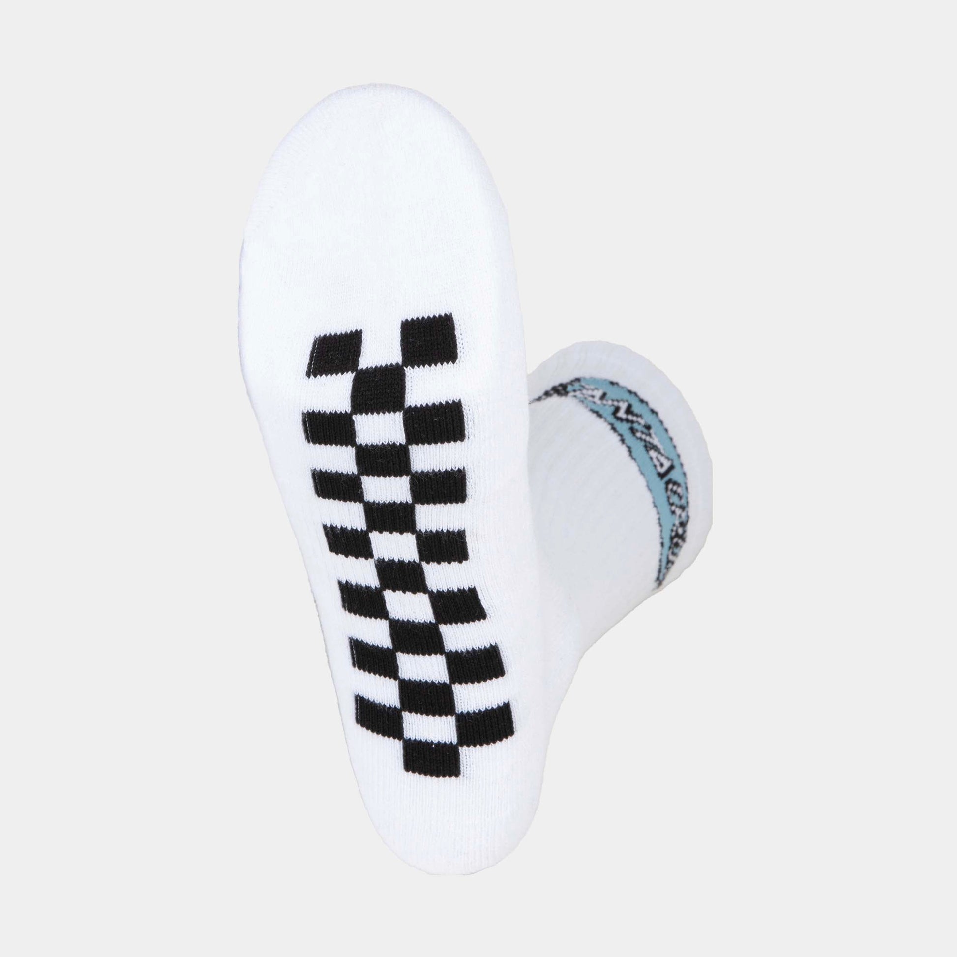 Santa Cruz | Finish Line Socks 2 Pack Black White