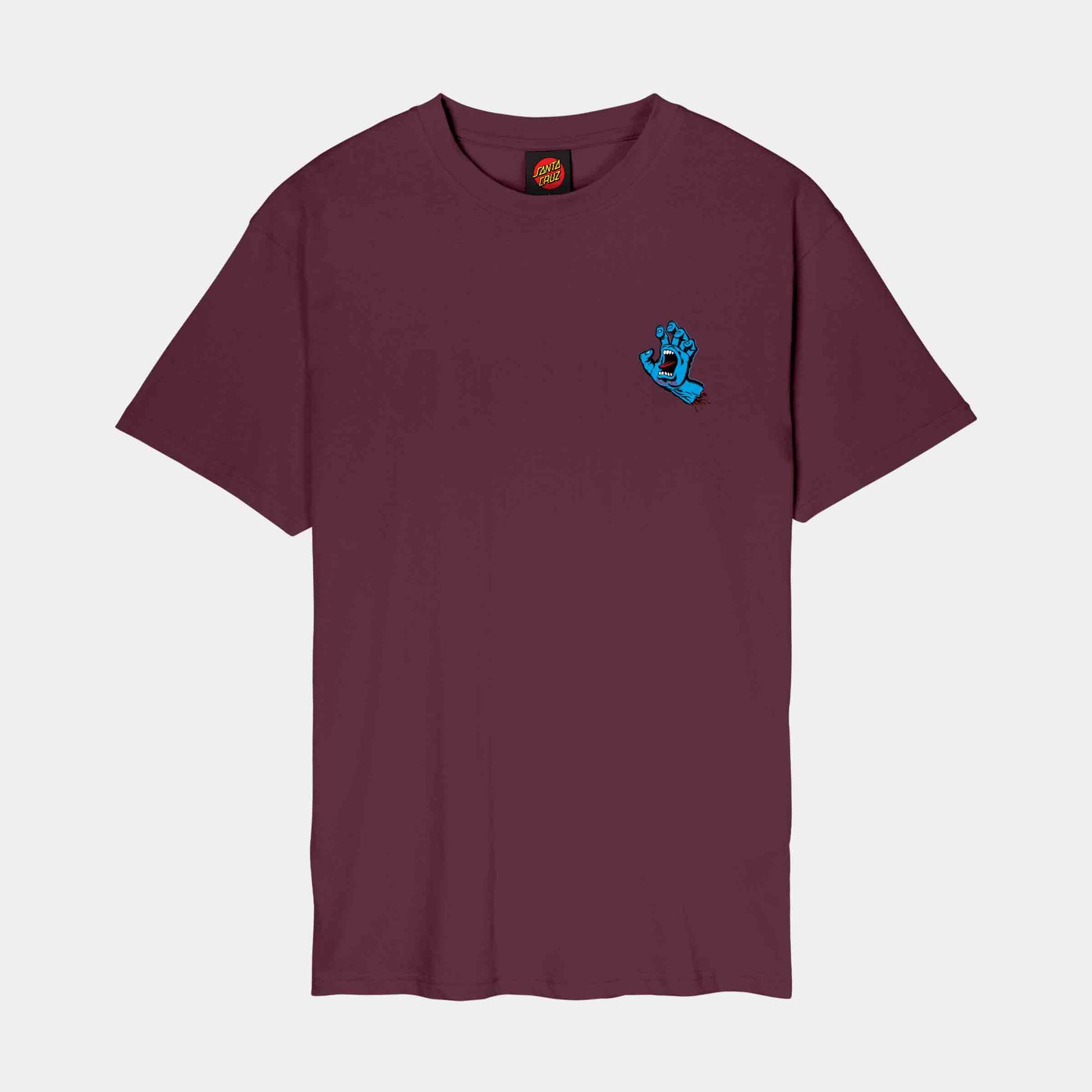 Santa Cruz Screaming Hand T-Shirt Dark Cherry