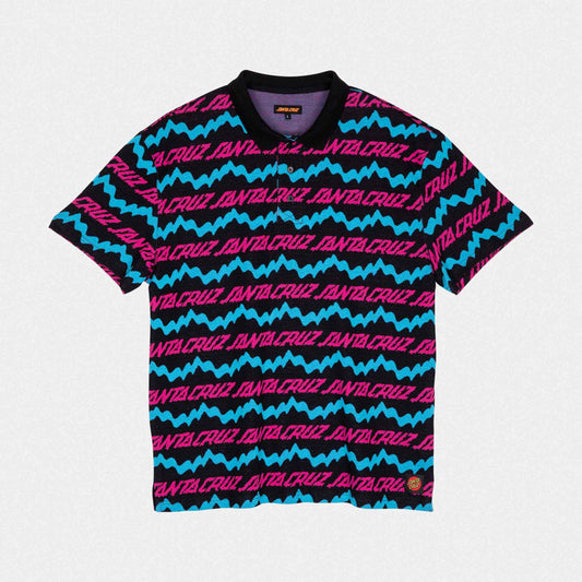 Santa Cruz Slime Drip Short Sleeve Polo Black