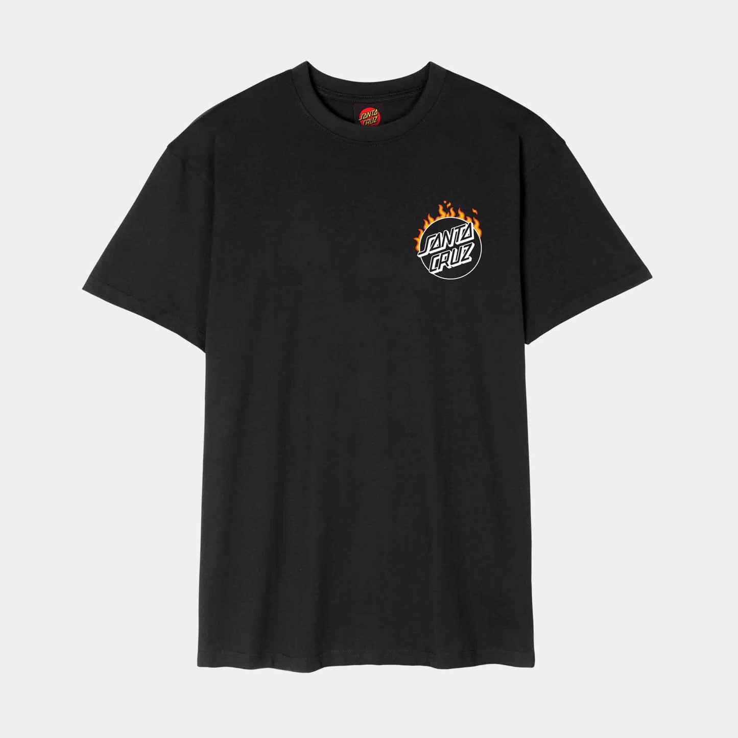 Santa Cruz Burnt Opus OVRSZD T-Shirt Black