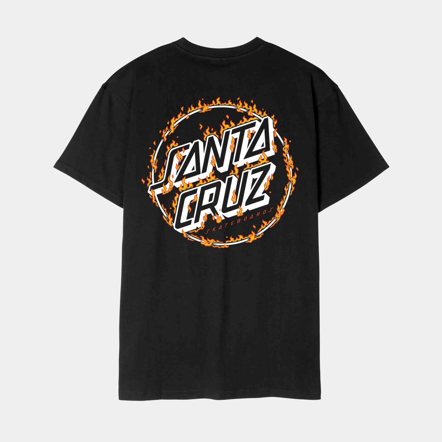 Santa Cruz Burnt Opus OVRSZD T-Shirt Black