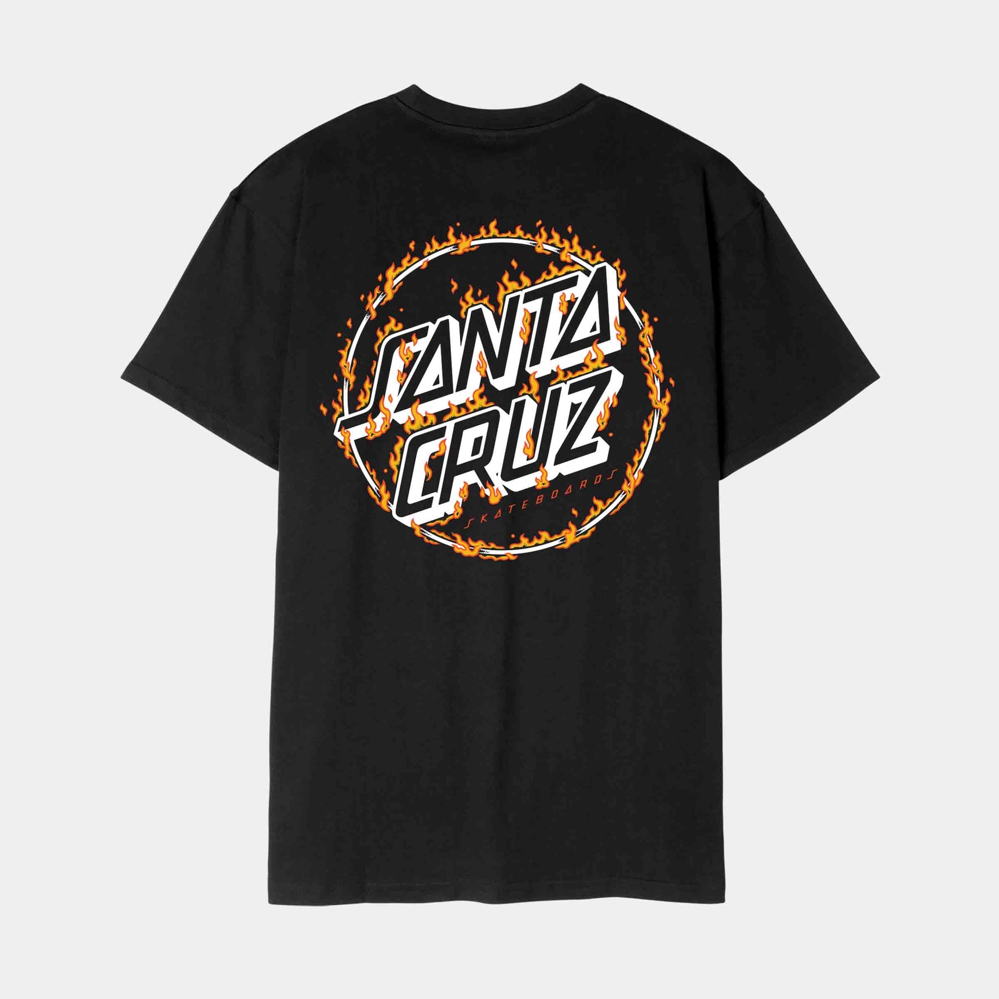 Santa Cruz Burnt Opus OVRSZD T-Shirt Black