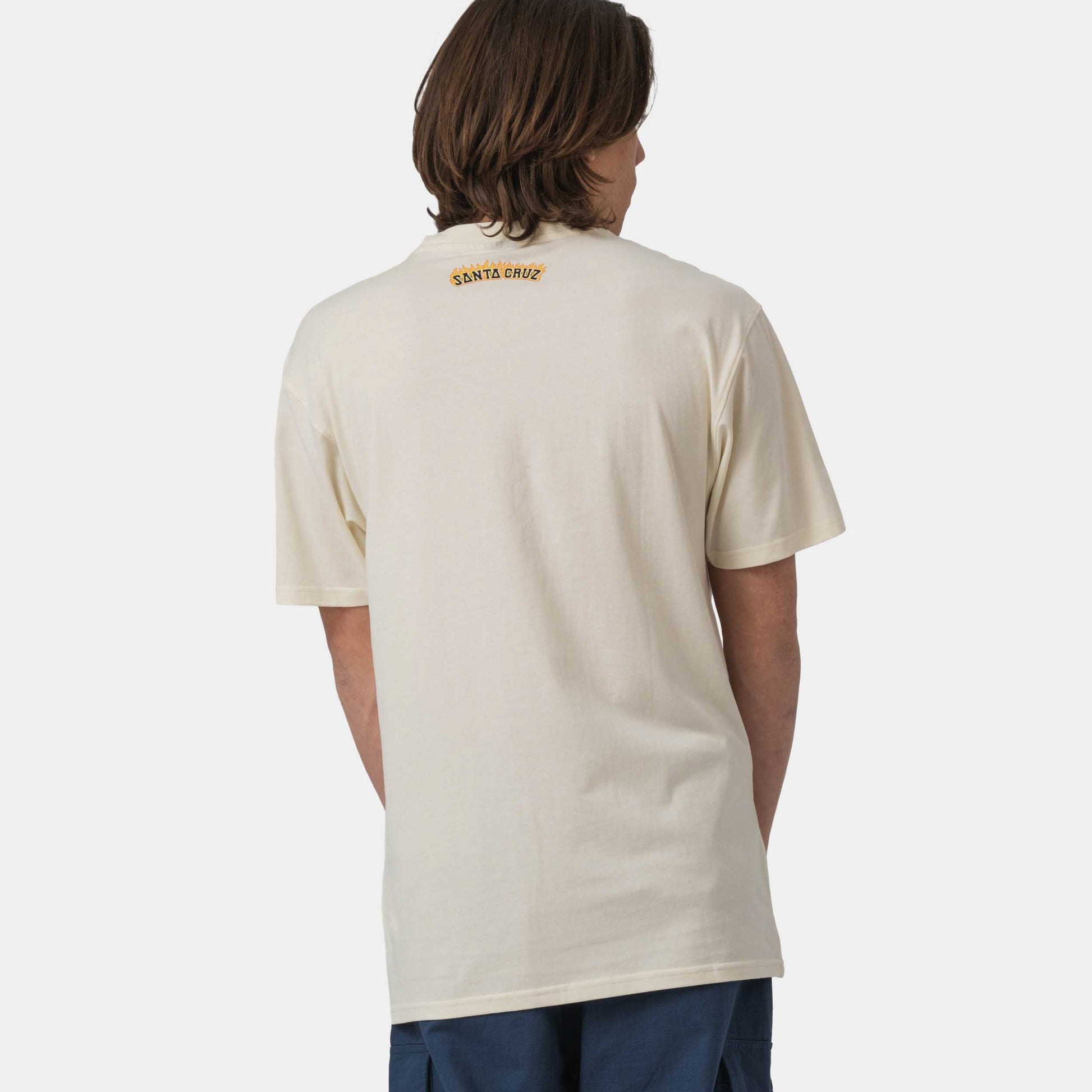 Santa Cruz Burnt Bone Hand T-Shirt Unbleached Cotton