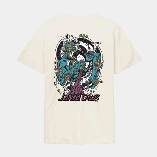 Santa Cruz Roskopp Dissect Strip T-Shirt Unbleached Cotton
