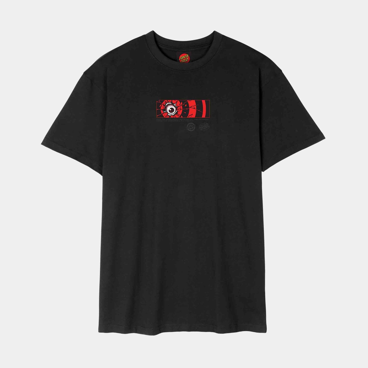 Santa Cruz Roskopp Dissect Strip T-Shirt Black