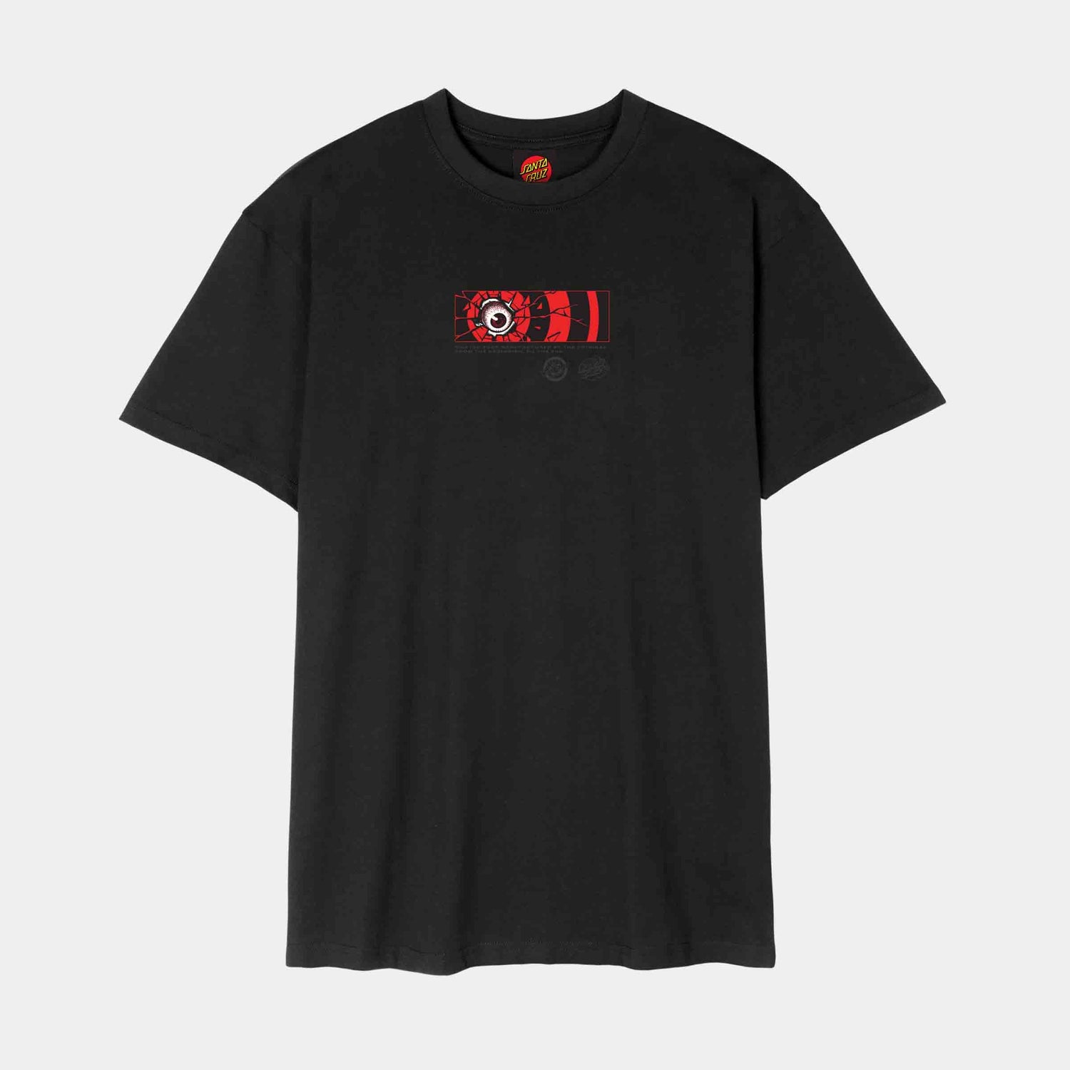 Santa Cruz Roskopp Dissect Strip T-Shirt Black