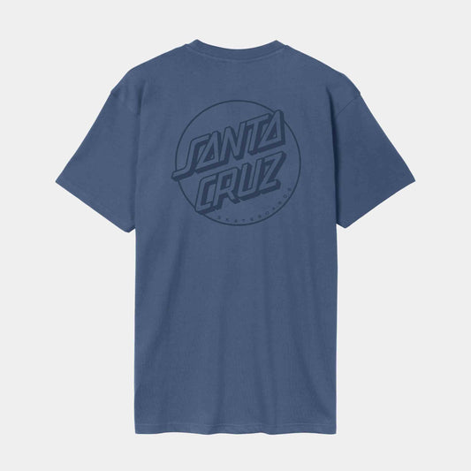 Santa Cruz Tonal Opus Dot Stripe T-Shirt Heritage Blue