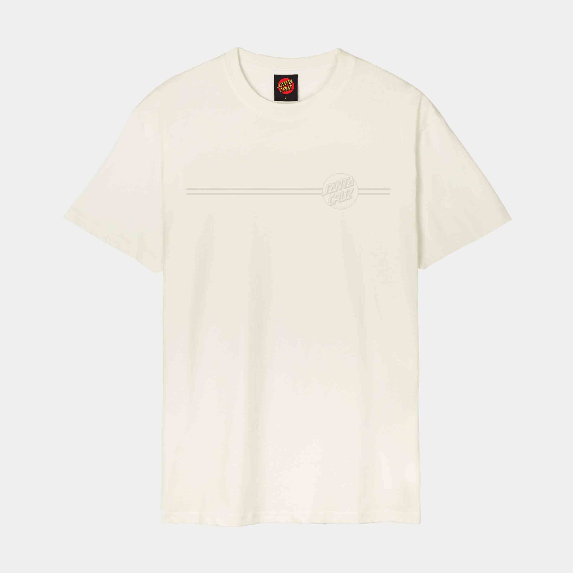 Santa Cruz Tonal Opus Dot Stripe T-Shirt Unbleached Cotton