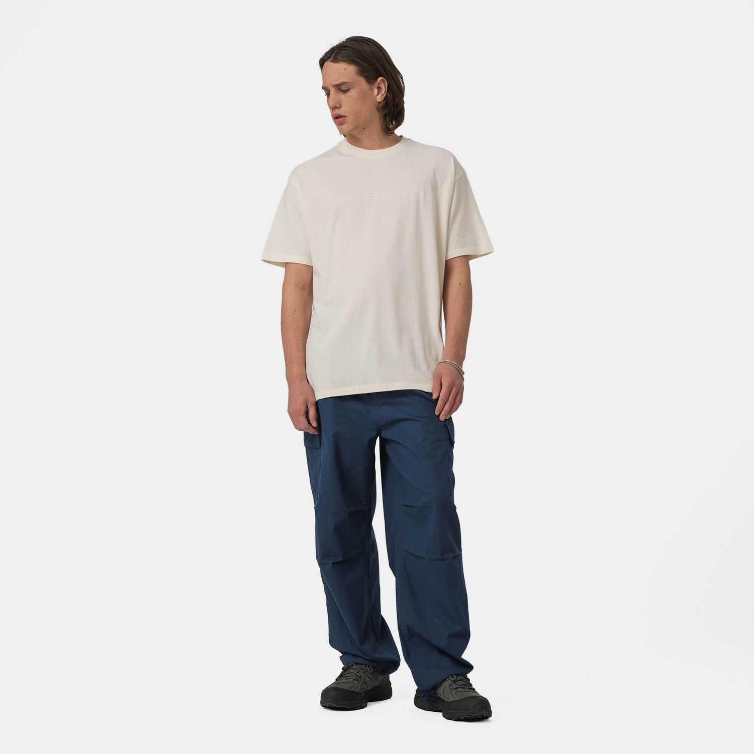 Santa Cruz Tonal Opus Dot Stripe T-Shirt Unbleached Cotton