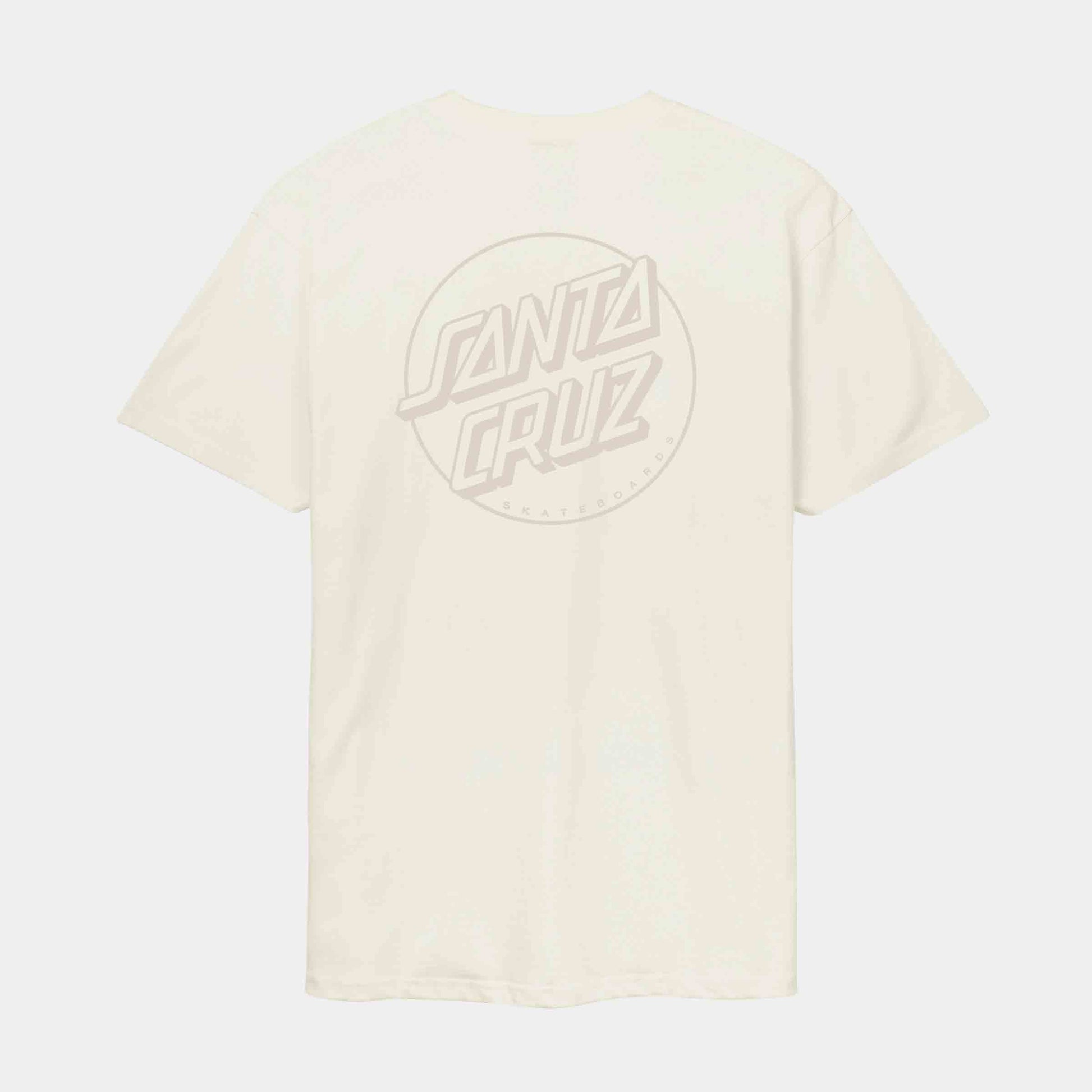 Santa Cruz Tonal Opus Dot Stripe T-Shirt Unbleached Cotton