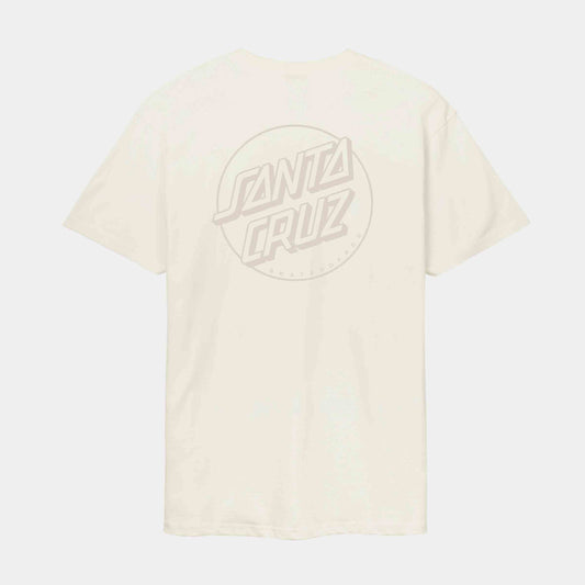 Santa Cruz Tonal Opus Dot Stripe T-Shirt Unbleached Cotton