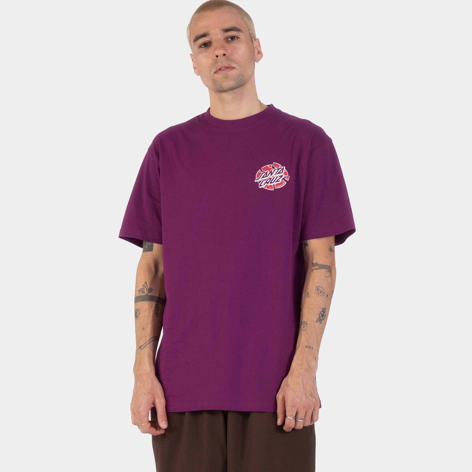 Santa Cruz | Grabke Exploding Dot T Shirt Fresh Purple