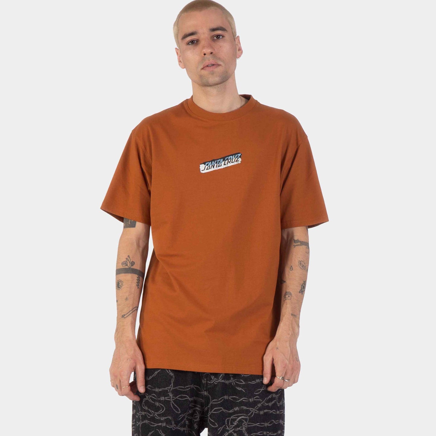 Santa Cruz | Damaged Hand T Shirt Rust