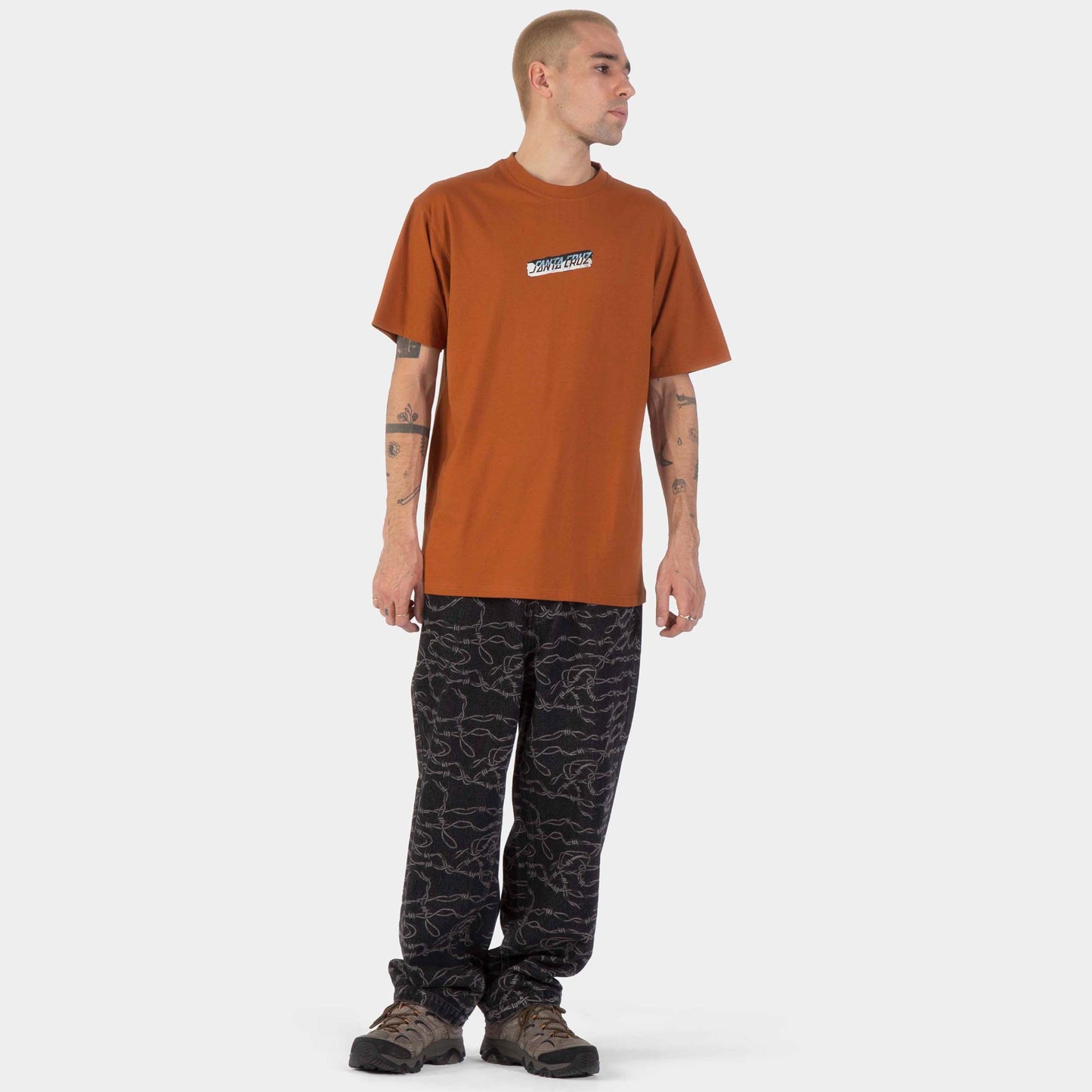 Santa Cruz | Damaged Hand T Shirt Rust